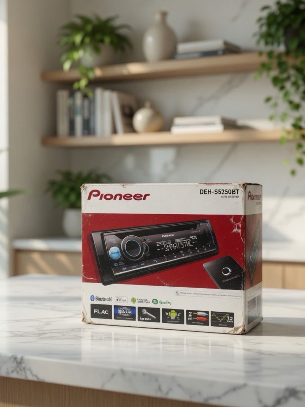 Pioneer DEH-S5250BT Single DIN CD RDS Receiver with Bluetooth